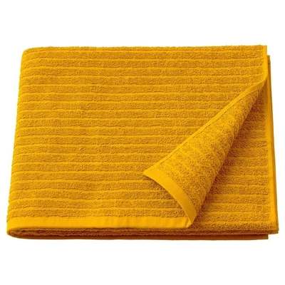VÅGSJÖN Bath towel, golden-yellow, 70x140 cm-0