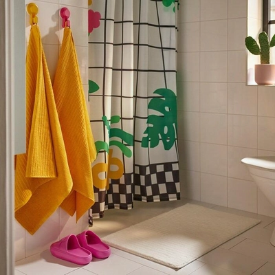 VÅGSJÖN Bath towel, golden-yellow, 70x140 cm-2