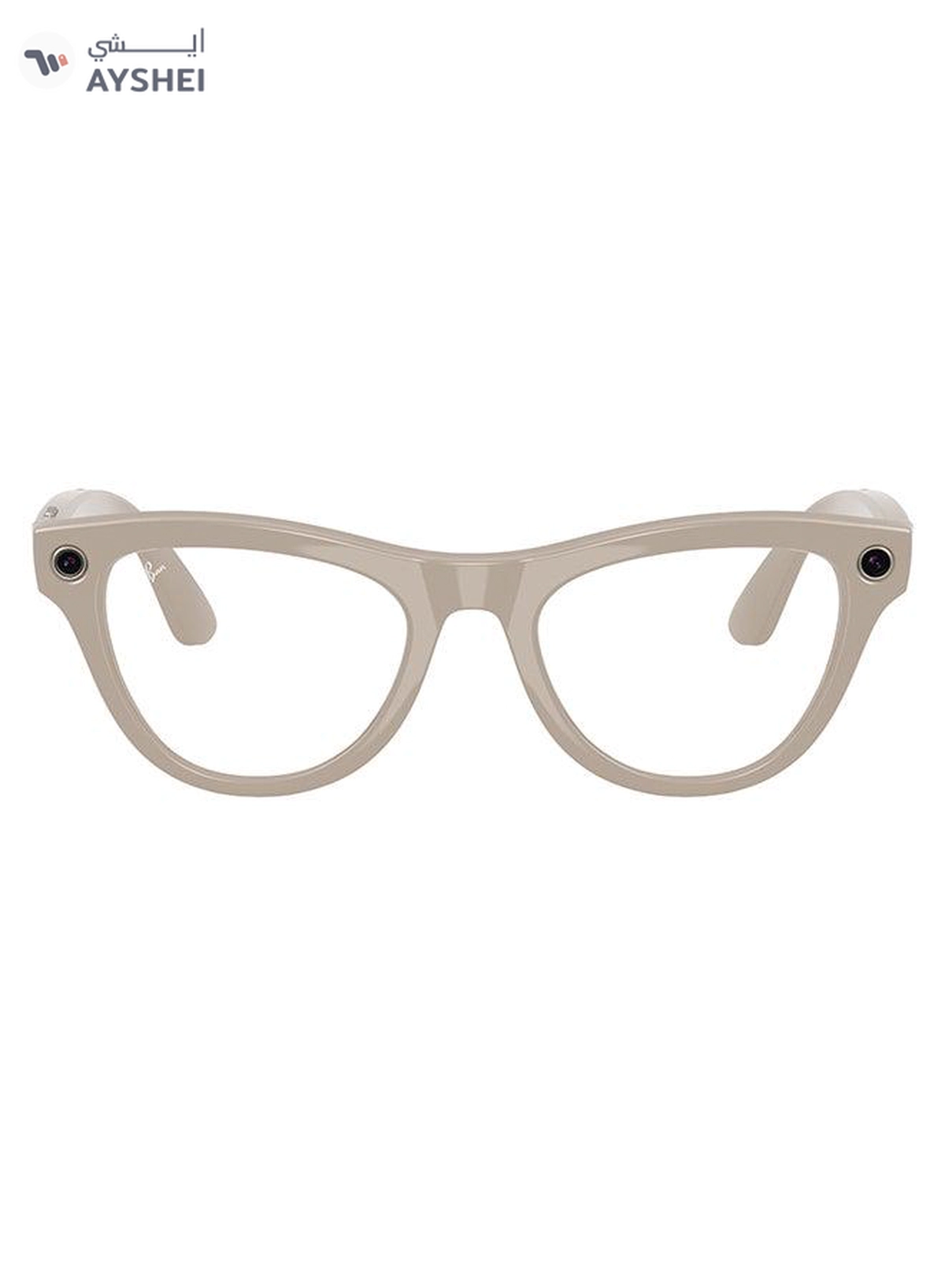 Meta RAY-BAN | META SKYLER Shiny Chalky Grey Frame Clear to Sapphire Transition Lenses grey-2-2