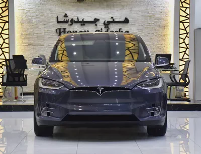 AED 2,360 EMi at 0% DP | Tesla Model X 100D - Long Range ( 2019 Model ) in Grey Color GCC Specs-1
