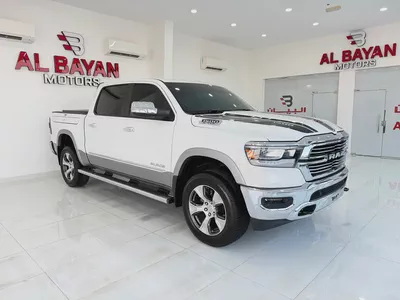 دودج رام لارامي DODGE RAM LARAMIE 4x4 1500 HEMI 5.7L  ابيض / بيج 2019 (خليجي)-0