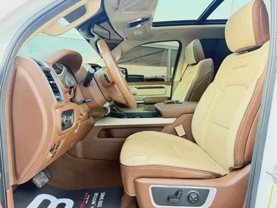دودج رام لارامي DODGE RAM LARAMIE 4x4 1500 HEMI 5.7L  ابيض / بيج 2019 (خليجي)-7