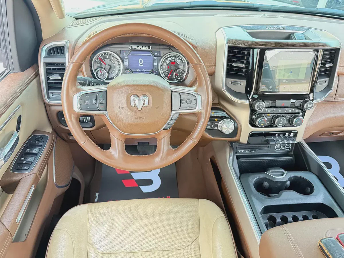 دودج رام لارامي DODGE RAM LARAMIE 4x4 1500 HEMI 5.7L  ابيض / بيج 2019 (خليجي)-9-9