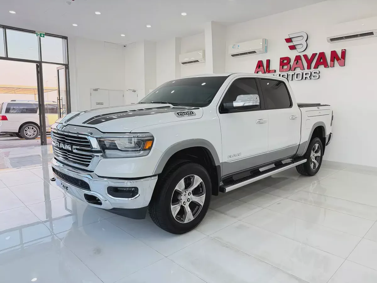 دودج رام لارامي DODGE RAM LARAMIE 4x4 1500 HEMI 5.7L  ابيض / بيج 2019 (خليجي)-1-1