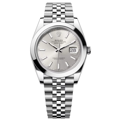 Rolex Datejust 41mm Steel Silver Dial Jubilee Bracelet-0