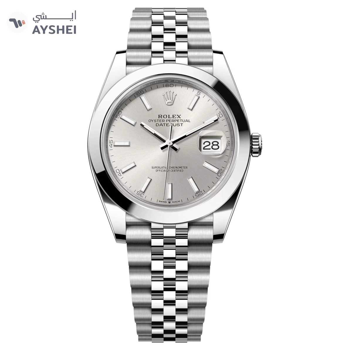 Rolex Datejust 41mm Steel Silver Dial Jubilee Bracelet-0-0