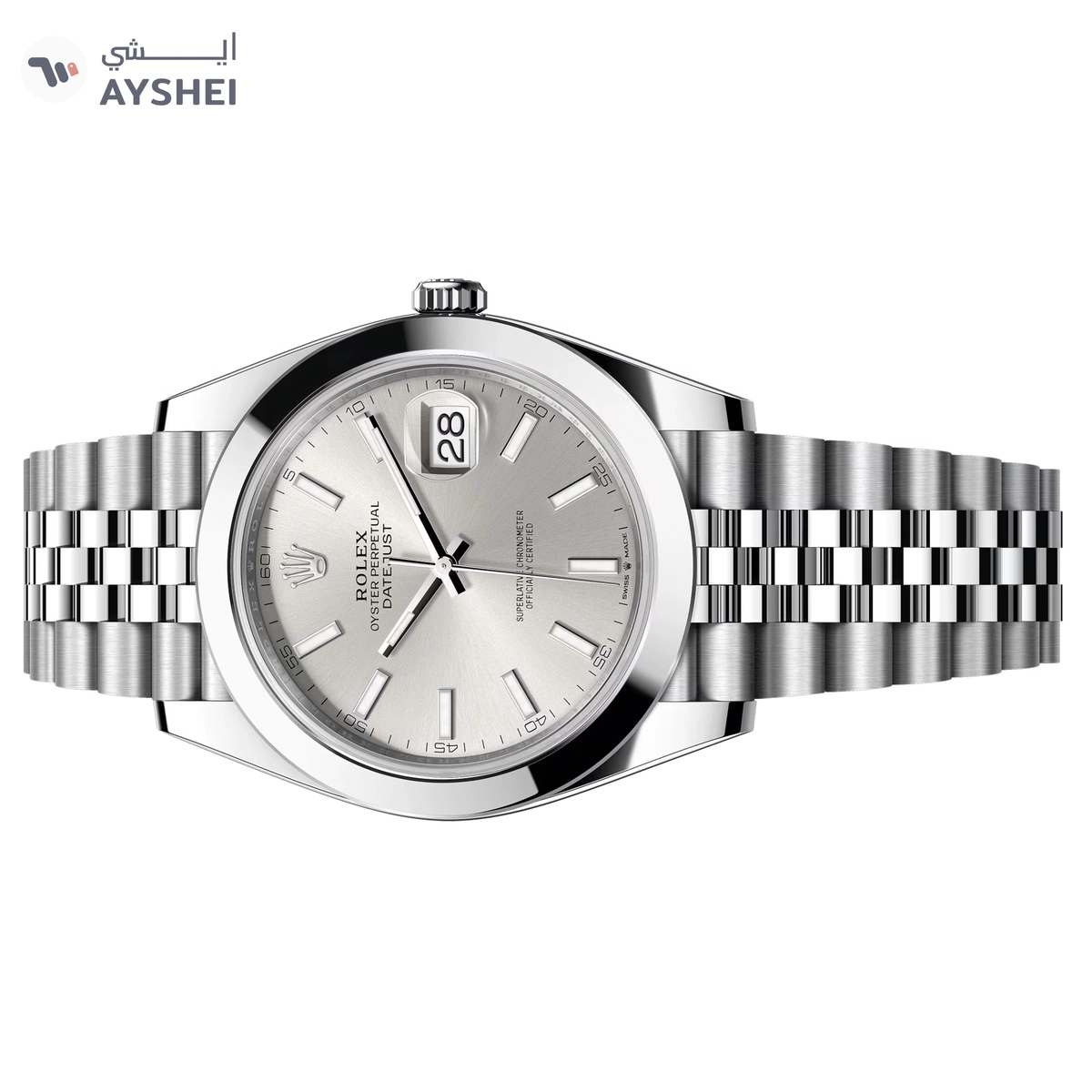 Rolex Datejust 41mm Steel Silver Dial Jubilee Bracelet-3-3