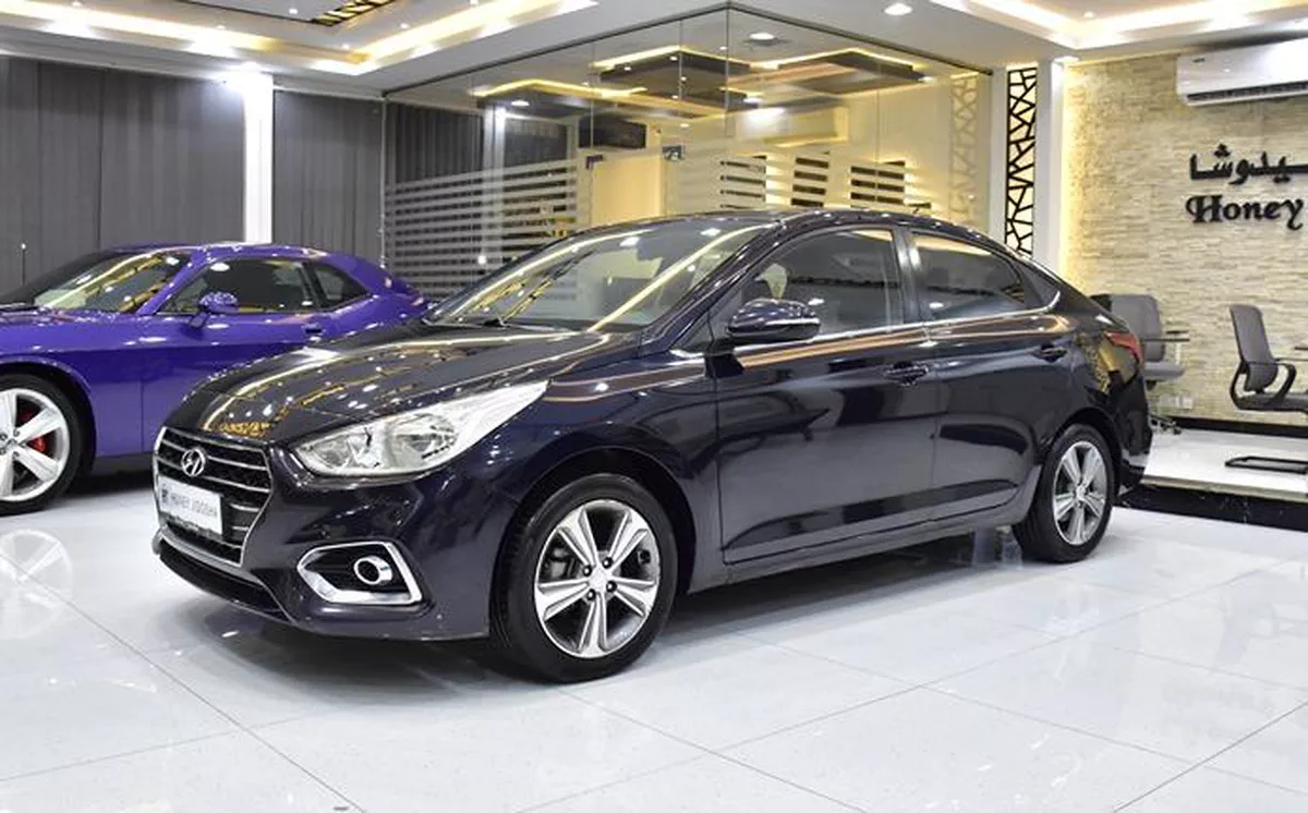 Hyundai Accent 1.6L ( 2020 Model ) in Blue Color GCC Specs-11-11