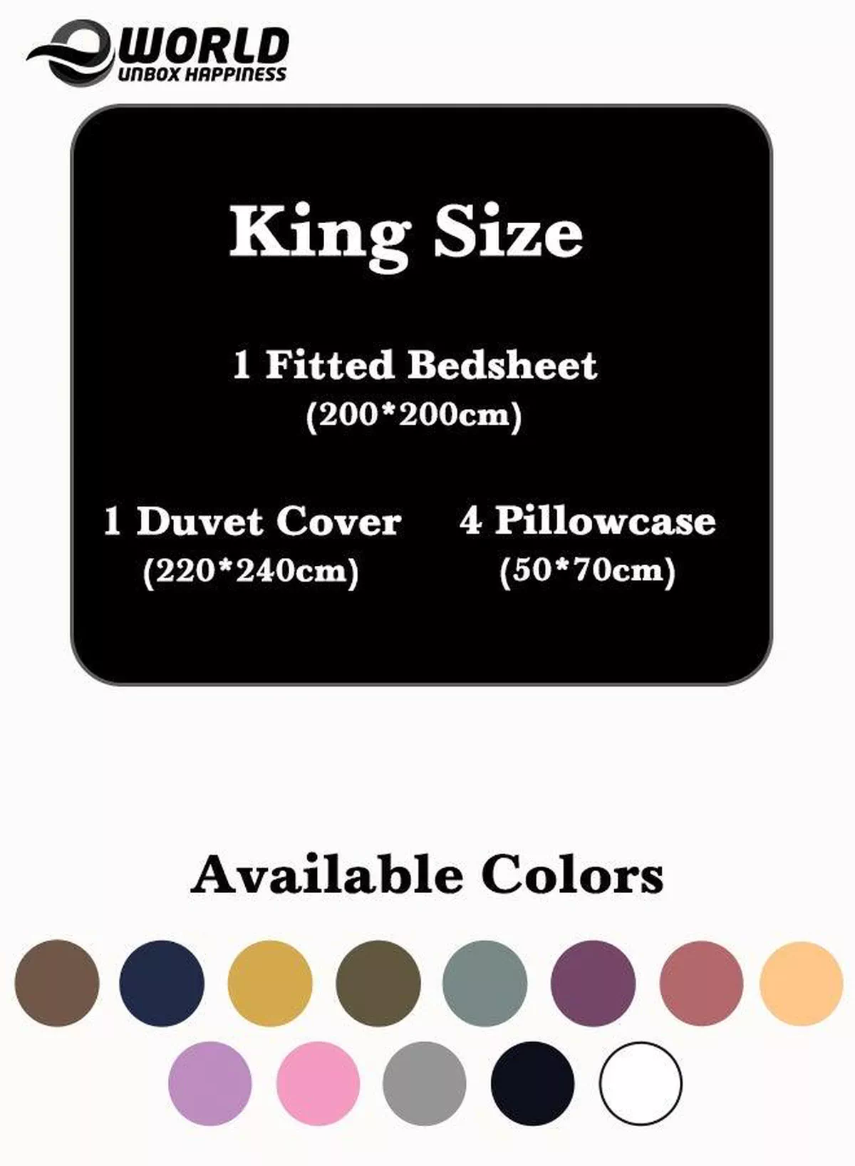 Premium Striped Duvet Set All Season – 6-Pieces Set Black | King Size 220x240 cm | Ultra-Soft, Wrinkle-Resistant & Made in Dubai | Includes Duvet Cover, Fitted Sheet (200x200 cm) & 4 Pillowcases (50x70 cm)-1-1