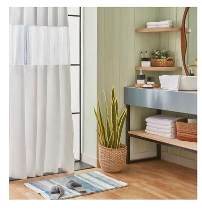 CURTAIN Fiesta 3D Shower Curtain with 12 C Hooks 200 x 180 cm-4