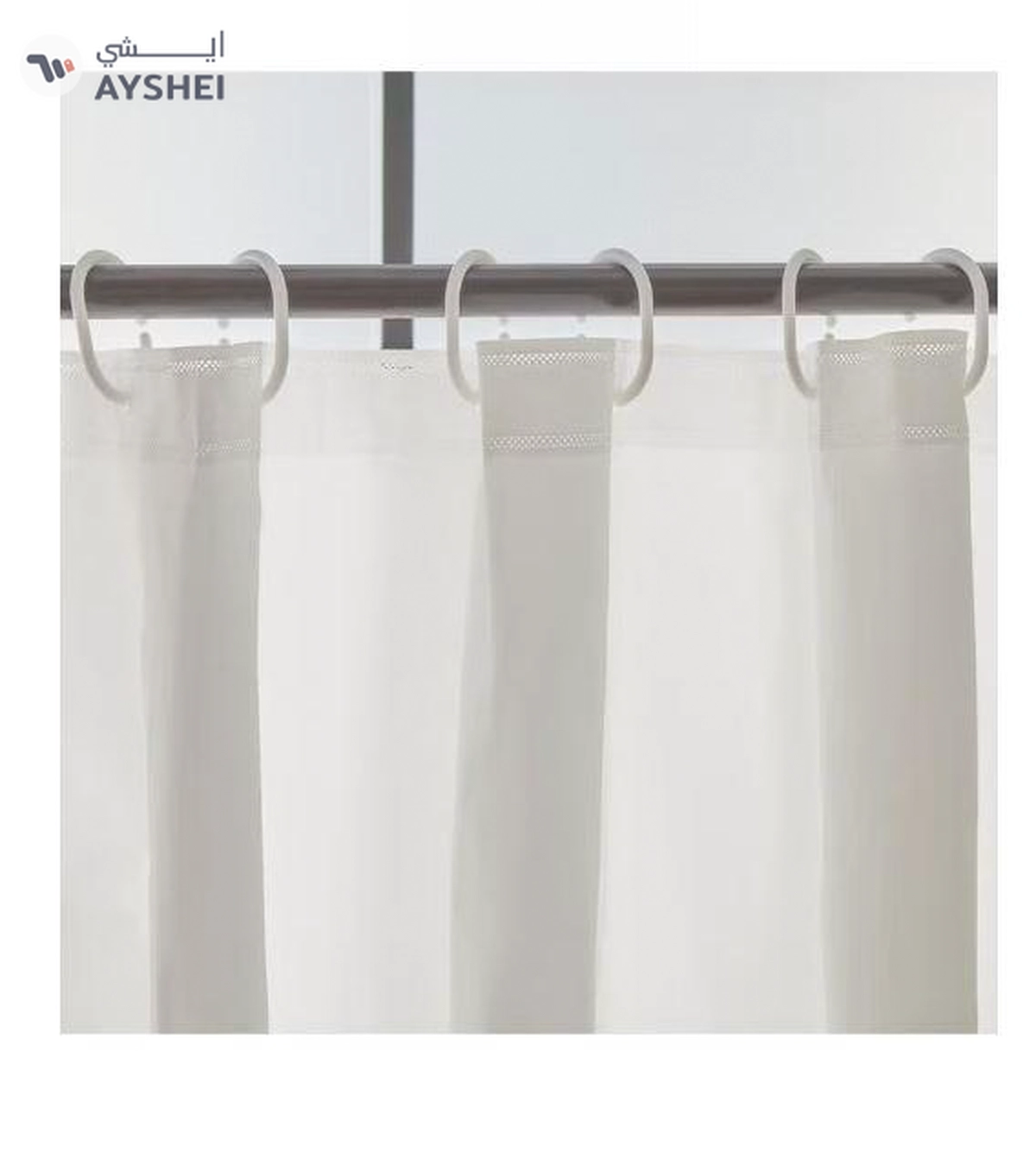 CURTAIN Fiesta 3D Shower Curtain with 12 C Hooks 200 x 180 cm-2-2
