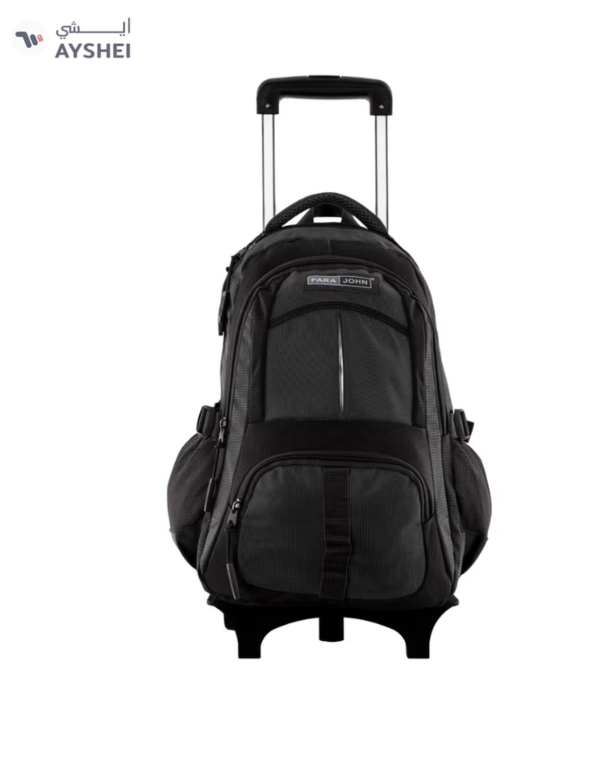 PARAJOHN Unisex Rolling Trolley Backpack with Adjustable Strap -0-0
