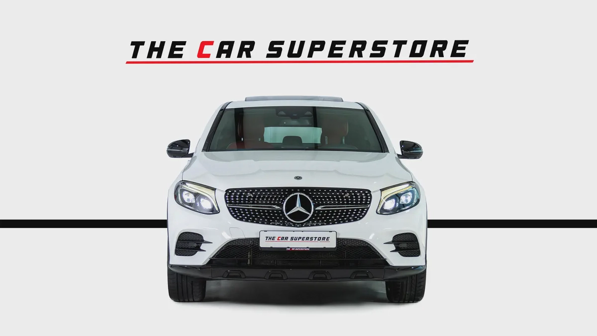 Mercedes Benz GLC 250 Coupe-AMG Body Styling-RED/Black Leather Sport Interior-Head Up Display-2-2