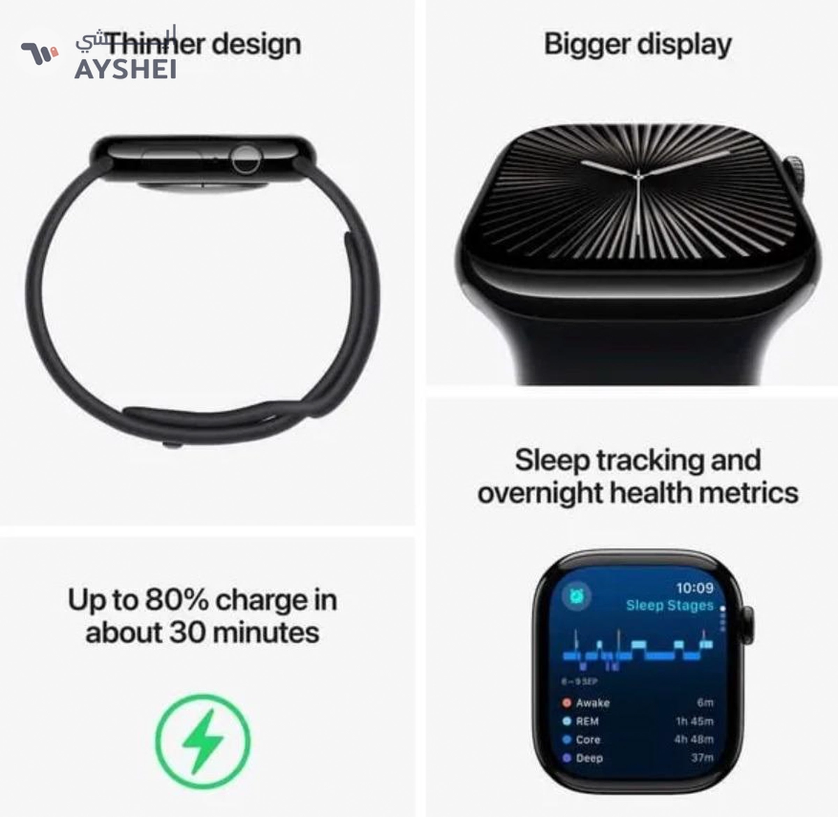 Apple Watch Series 10 GPS + Cellular 42mm Rose Gold Aluminium Case With Starlight Sport Band-4-4