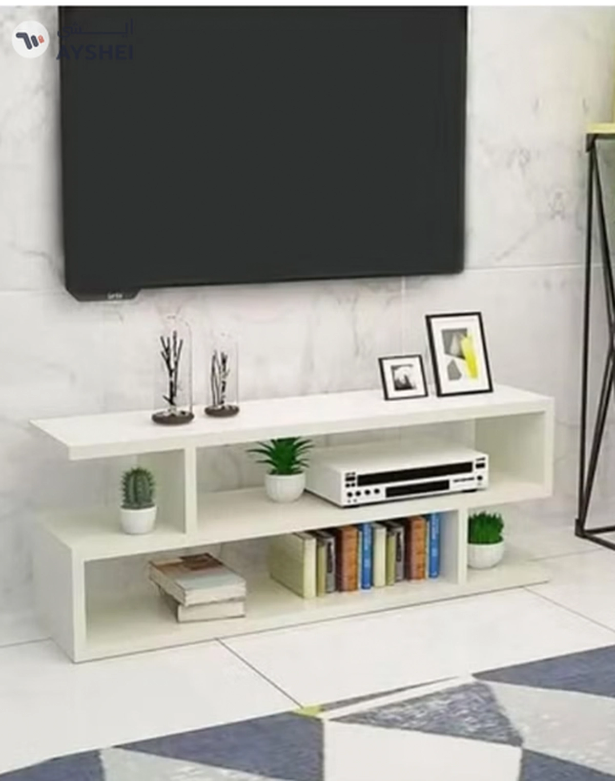 DubaiGallery Modern TV Table, TV Bench, TV Cabinet with Storage Shelves – Multifunctional TV Desk for Entertainment Center – Stylish and Functional Media Console for Home Living Room-1-1