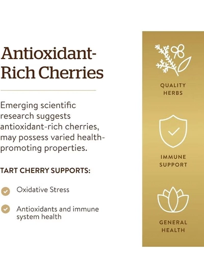 Solgar Tart Cherry Extract 1000 Mg, 90 Vegetable Capsules Packaging May Vary-3