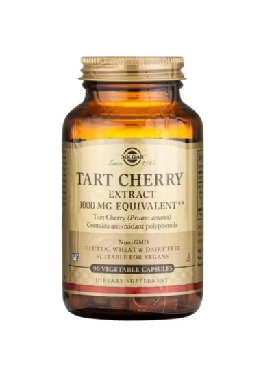 Solgar Tart Cherry Extract 1000 Mg, 90 Vegetable Capsules Packaging May Vary-0