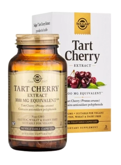 Solgar Tart Cherry Extract 1000 Mg, 90 Vegetable Capsules Packaging May Vary-2