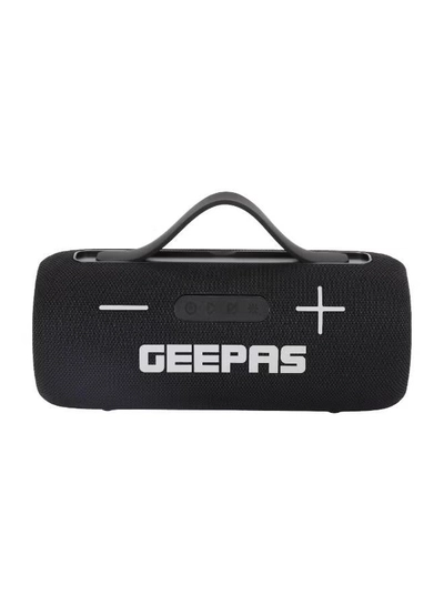GEEPAS Water Resistant Bluetooth Speaker- GMS11201/ 5-7 Hours Playtime, TF, USB, AUX/ Rechargeable Battery, Enhanced Quality, Portable Party Vibes/ RGB Light Effects, Perfect for Parties, Picnics, Entertainment, etc.-1