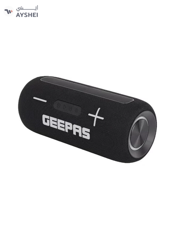 GEEPAS Water Resistant Bluetooth Speaker- GMS11201/ 5-7 Hours Playtime, TF, USB, AUX/ Rechargeable Battery, Enhanced Quality, Portable Party Vibes/ RGB Light Effects, Perfect for Parties, Picnics, Entertainment, etc.