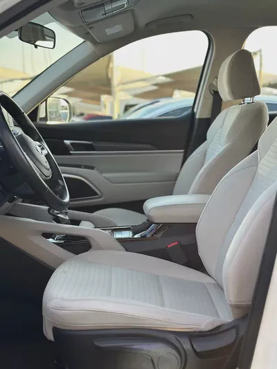 Kia Telluride EX | 2020 | GCC | 133,000 km | White / Grey | 7 Seater-8