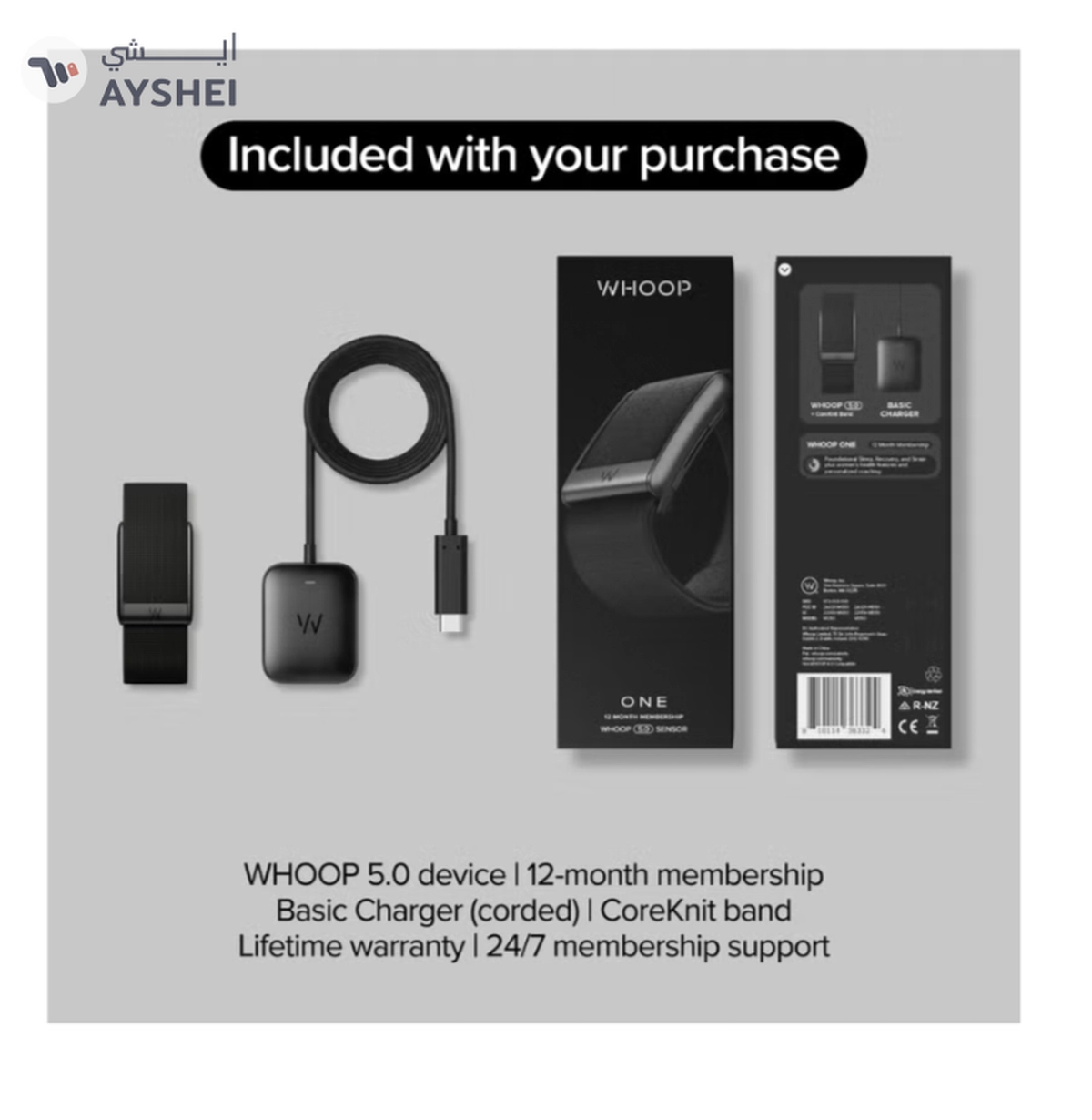 Whoop One – 12-Month Membership – 5.0 Health and Fitness Wearable-3-3