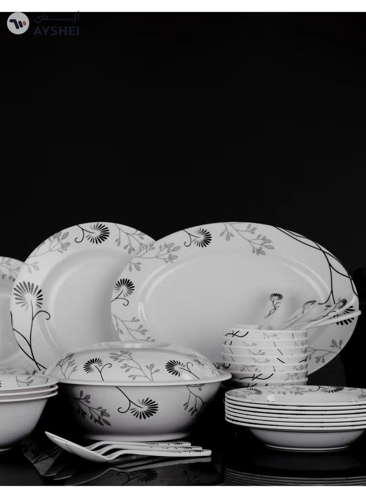 Delcasa 40 Piece Melamineware Dinner Set DC2112-4-4