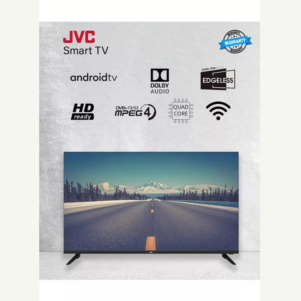 JVC 40 Inch Edgeless Full HD LED Android Smart TV with Dolby Audio, 60Hz, Paired with 2.0 Channel 30W Soundbar, Bluetooth, USB, FM Radio LT-40N550+SOUNDBAR Black-4-4