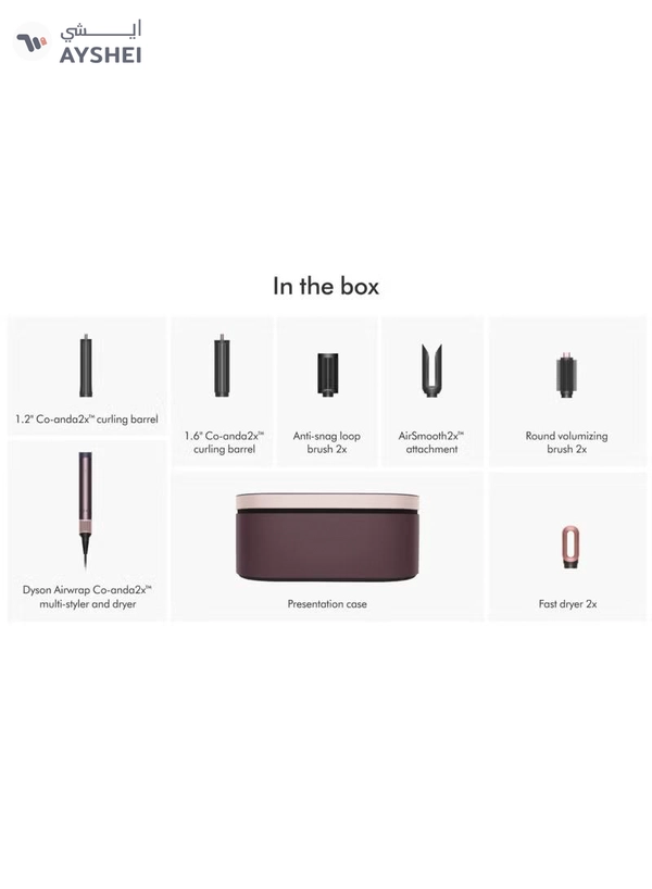 Dyson Airwrap Co-anda2x™ multi-styler and dryer Straight+Wavy Jasper Plum
