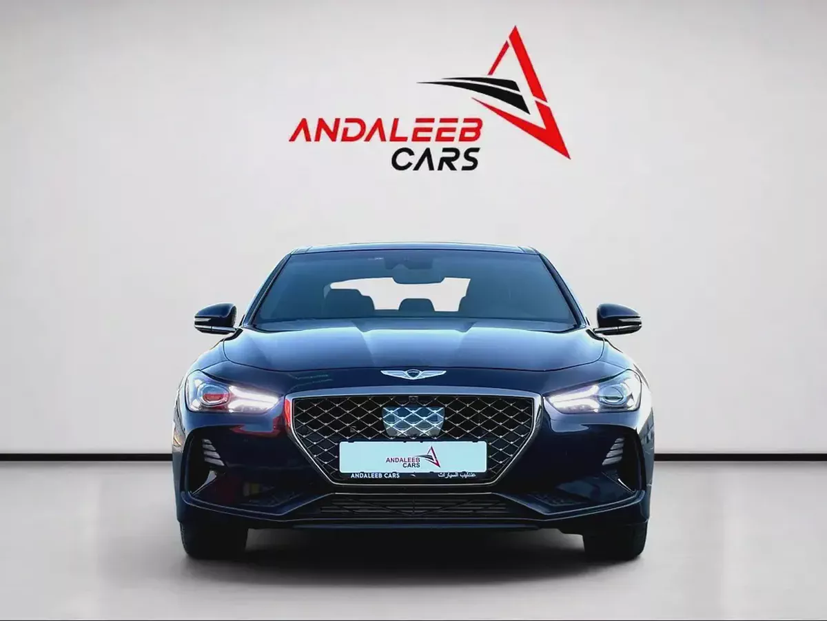 AED 1,440 P.M | 0% DOWN PAYMENT | GENESIS G70 PRESTIGE | 3.3L TWIN-TURBO V6 | 2018 | KOREAN SPECS-1-1