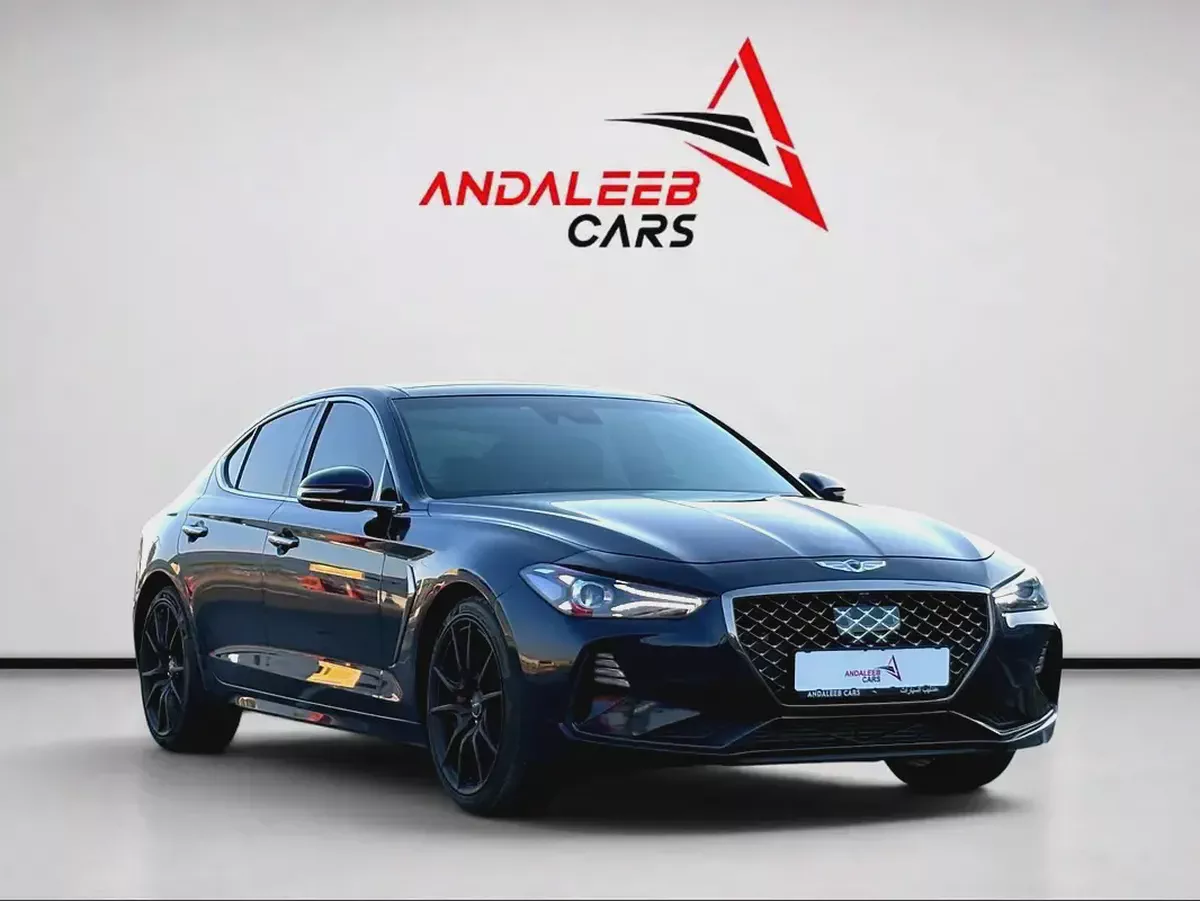 AED 1,440 P.M | 0% DOWN PAYMENT | GENESIS G70 PRESTIGE | 3.3L TWIN-TURBO V6 | 2018 | KOREAN SPECS-3-3