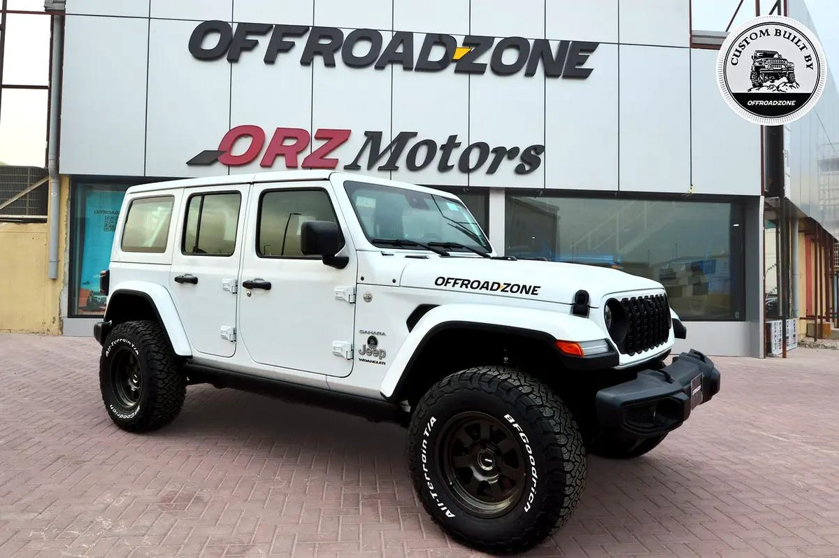 3 YRS DEALER WTY AND SP | USED 2024 JEEP WRANGLER 4DR SAHARA WHITE | ORZ CUSTOM BUILT | BANK FINANCE-17-17