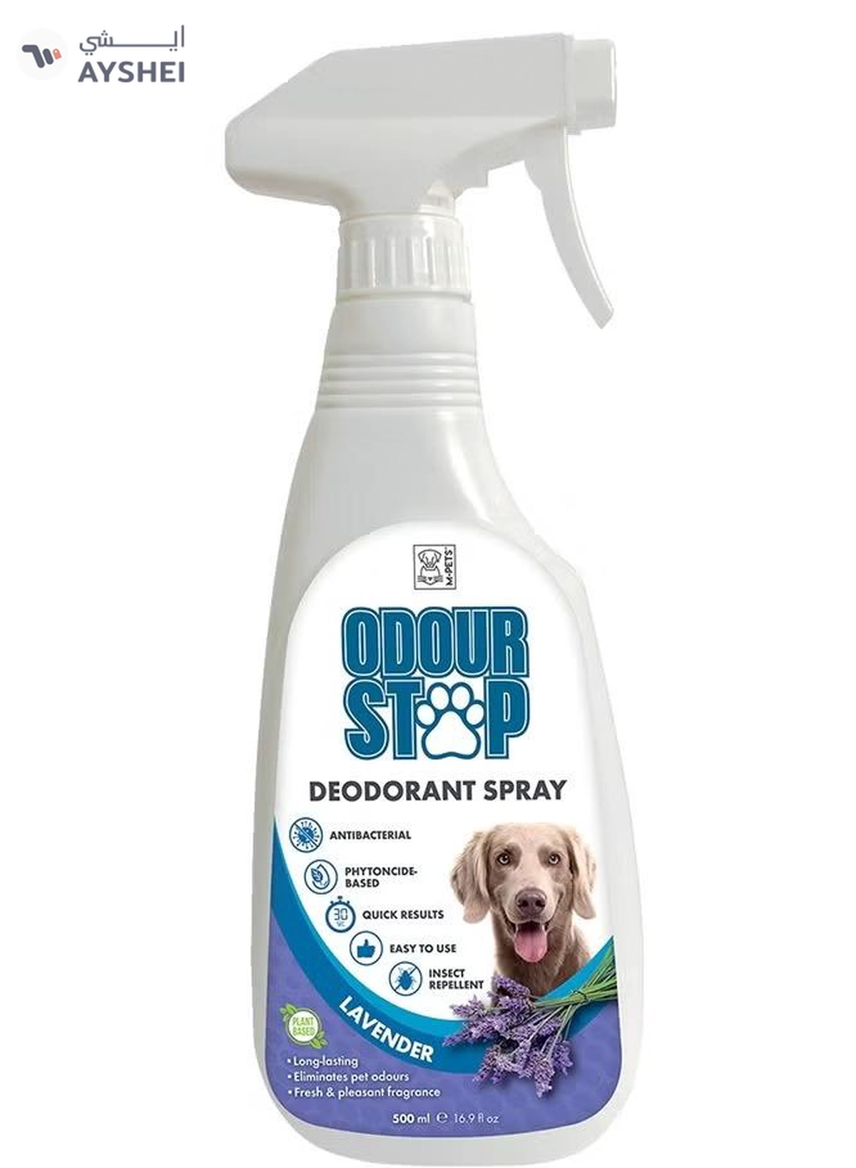 mpets Odor Stop Deodorant Spray Lavender 500ml