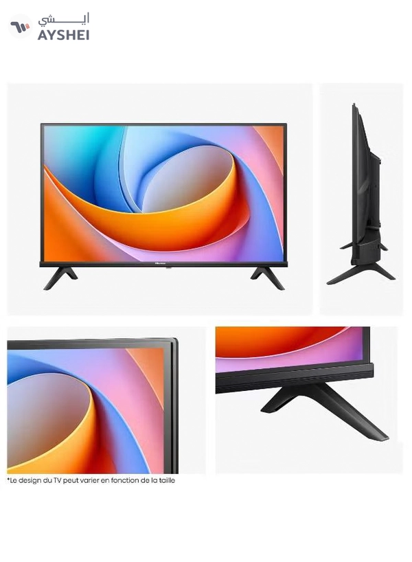 Hisense 43 Inch Full HD Smart TV – VIDAA OS, Natural Color Enhancer, Game Mode, Dolby Audio, Screen Mirroring, Noise Reduction, HDMI ARC, Wi-Fi, YouTube, Netflix - 2025 43A4Q Black