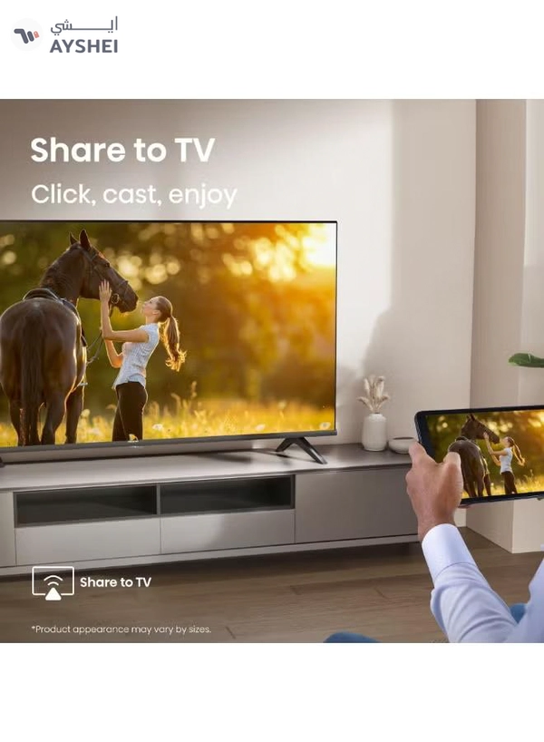 Hisense 43 Inch Full HD Smart TV – VIDAA OS, Natural Color Enhancer, Game Mode, Dolby Audio, Screen Mirroring, Noise Reduction, HDMI ARC, Wi-Fi, YouTube, Netflix - 2025 43A4Q Black