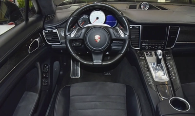 EXCELLENT DEAL for our Porsche Panamera GTS ( 2014 Model ) in Brown Color GCC Specs-11