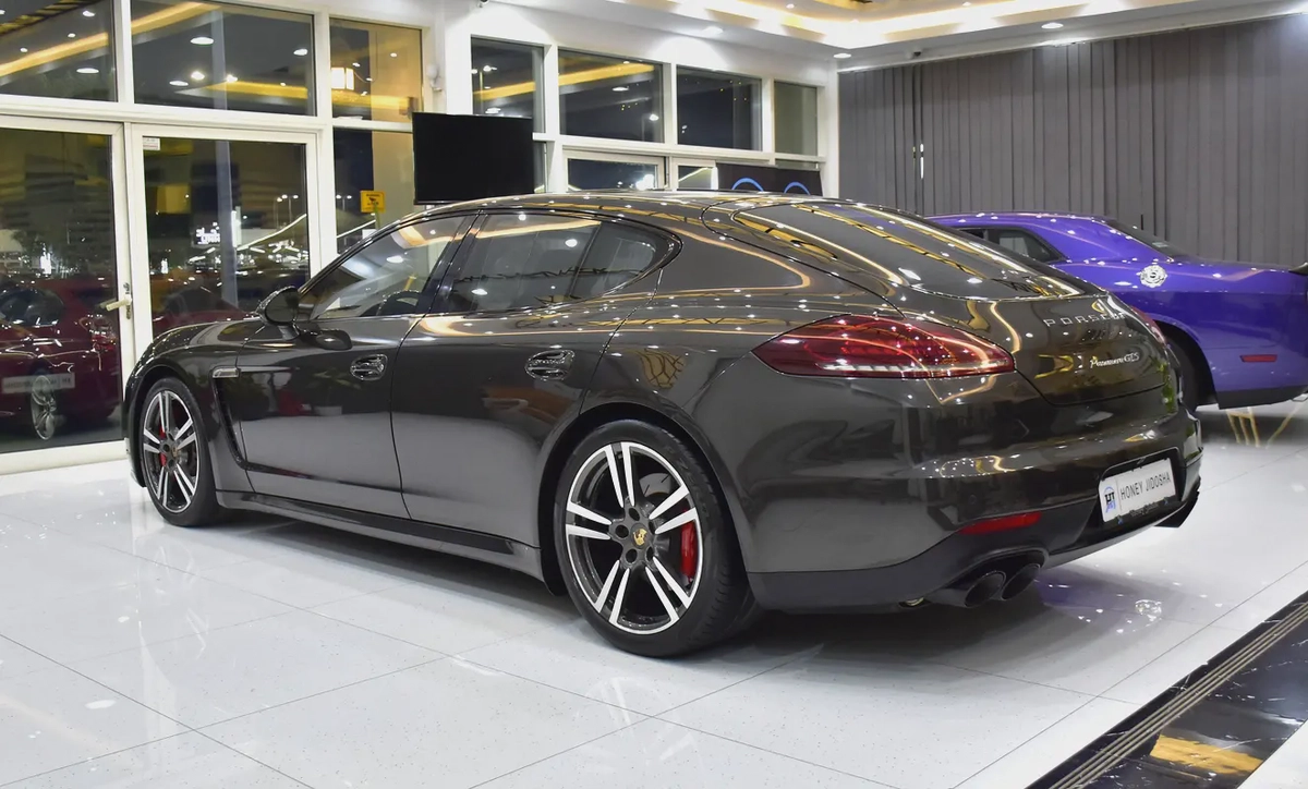 EXCELLENT DEAL for our Porsche Panamera GTS ( 2014 Model ) in Brown Color GCC Specs-6-6