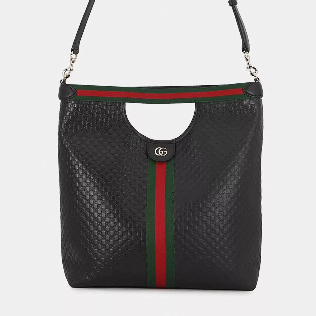 Gucci Black Microguccissima Leather Shoulder Bag