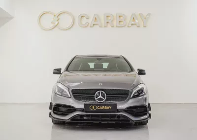AED 1081 PM | MERCEDES BENZ A45 4MATIC AMG 2018 | PRISTINE CONDITION | 2 YEAR WARRANTY-1
