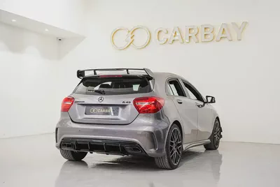 AED 1081 PM | MERCEDES BENZ A45 4MATIC AMG 2018 | PRISTINE CONDITION | 2 YEAR WARRANTY-4