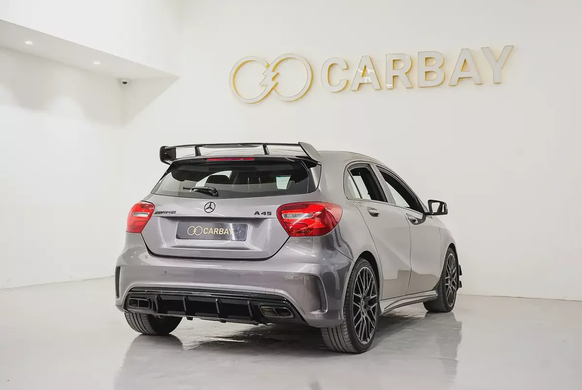 AED 1081 PM | MERCEDES BENZ A45 4MATIC AMG 2018 | PRISTINE CONDITION | 2 YEAR WARRANTY-4-4