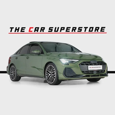 Audi A3-S line-GCC-District Green--Audi warranty and service valid till 2030-0