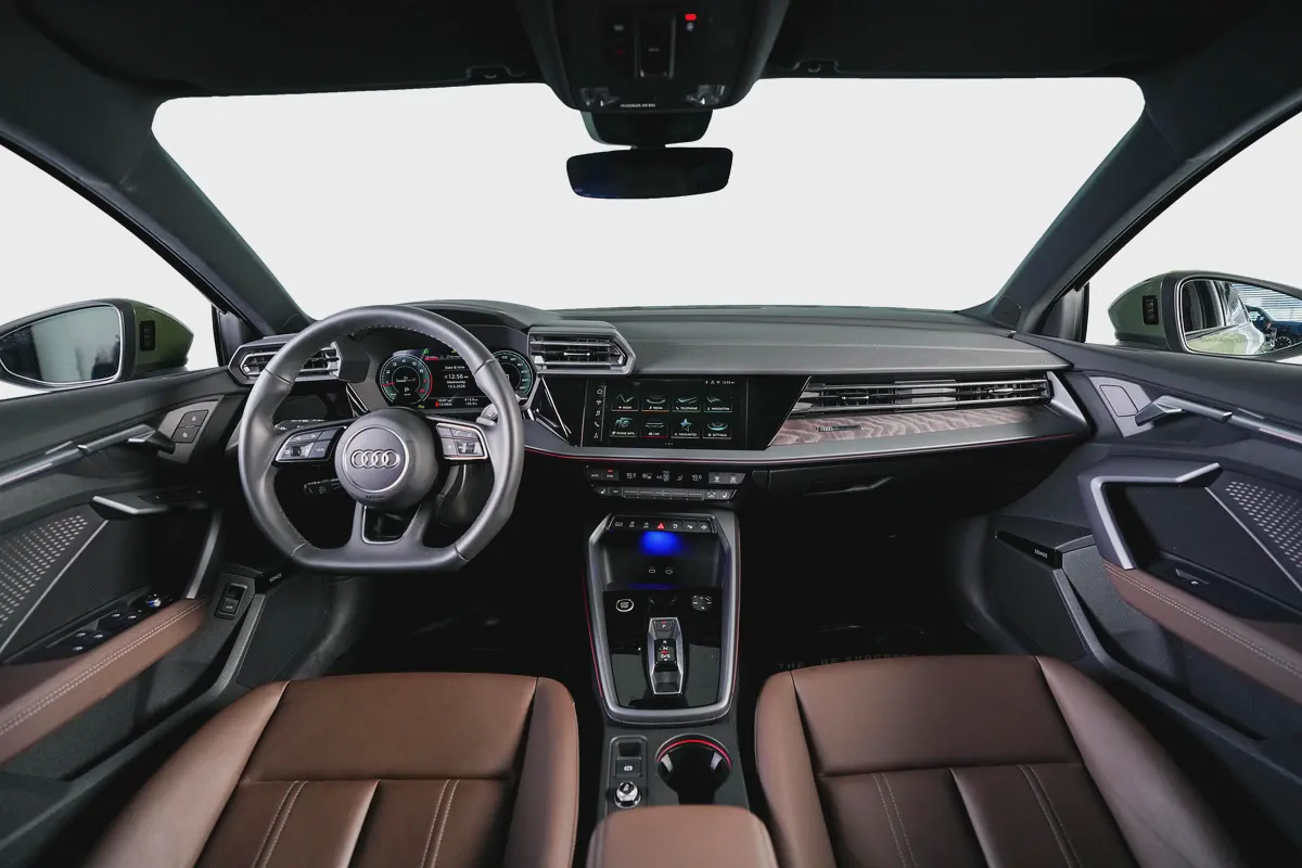 Audi A3-S line-GCC-District Green--Audi warranty and service valid till 2030-9-9