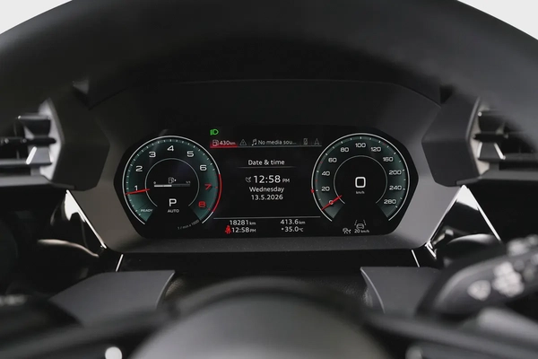 Audi A3-S line-GCC-District Green--Audi warranty and service valid till 2030
