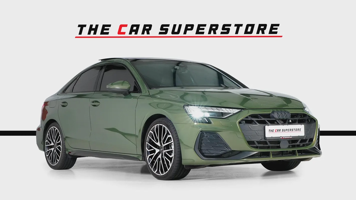 Audi A3-S line-GCC-District Green--Audi warranty and service valid till 2030-1-1