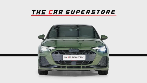 Audi A3-S line-GCC-District Green--Audi warranty and service valid till 2030