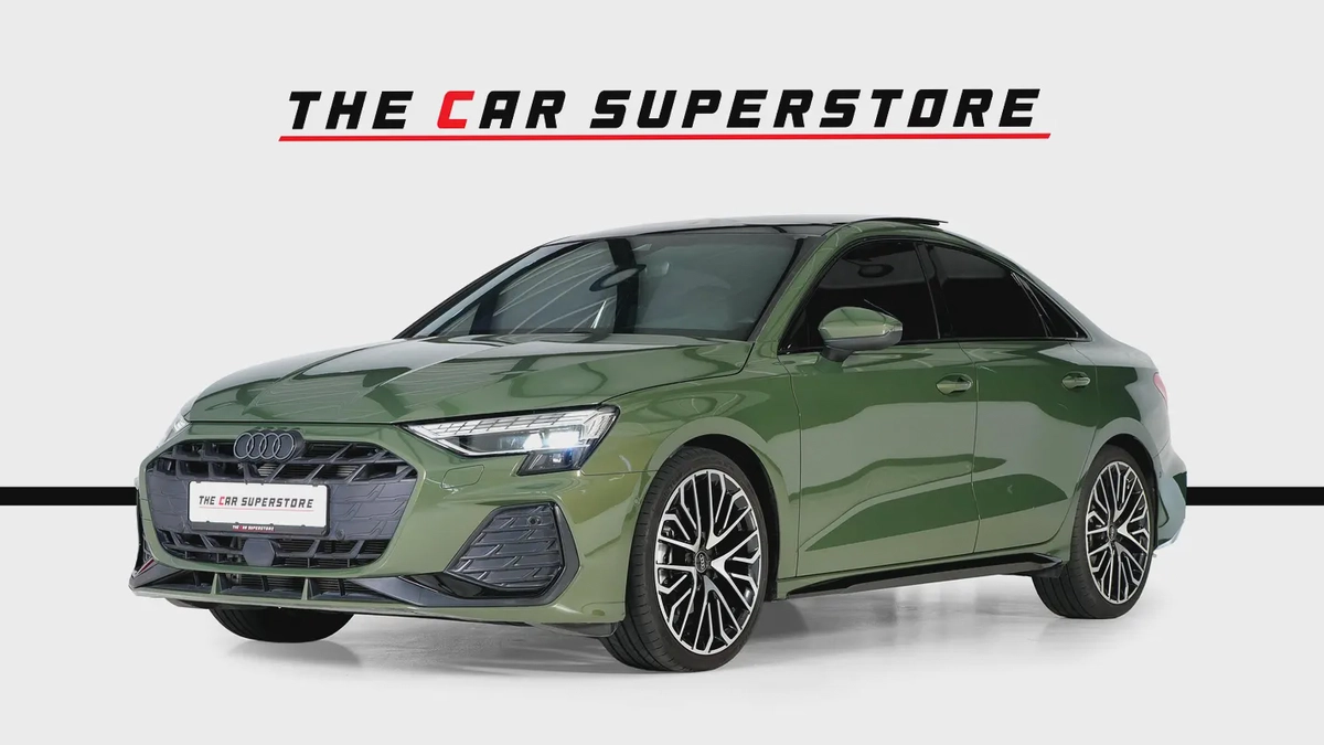 Audi A3-S line-GCC-District Green--Audi warranty and service valid till 2030-3-3