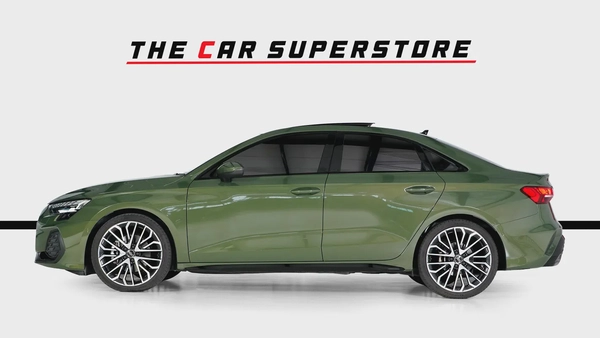 Audi A3-S line-GCC-District Green--Audi warranty and service valid till 2030
