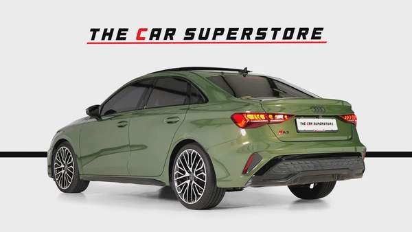 Audi A3-S line-GCC-District Green--Audi warranty and service valid till 2030