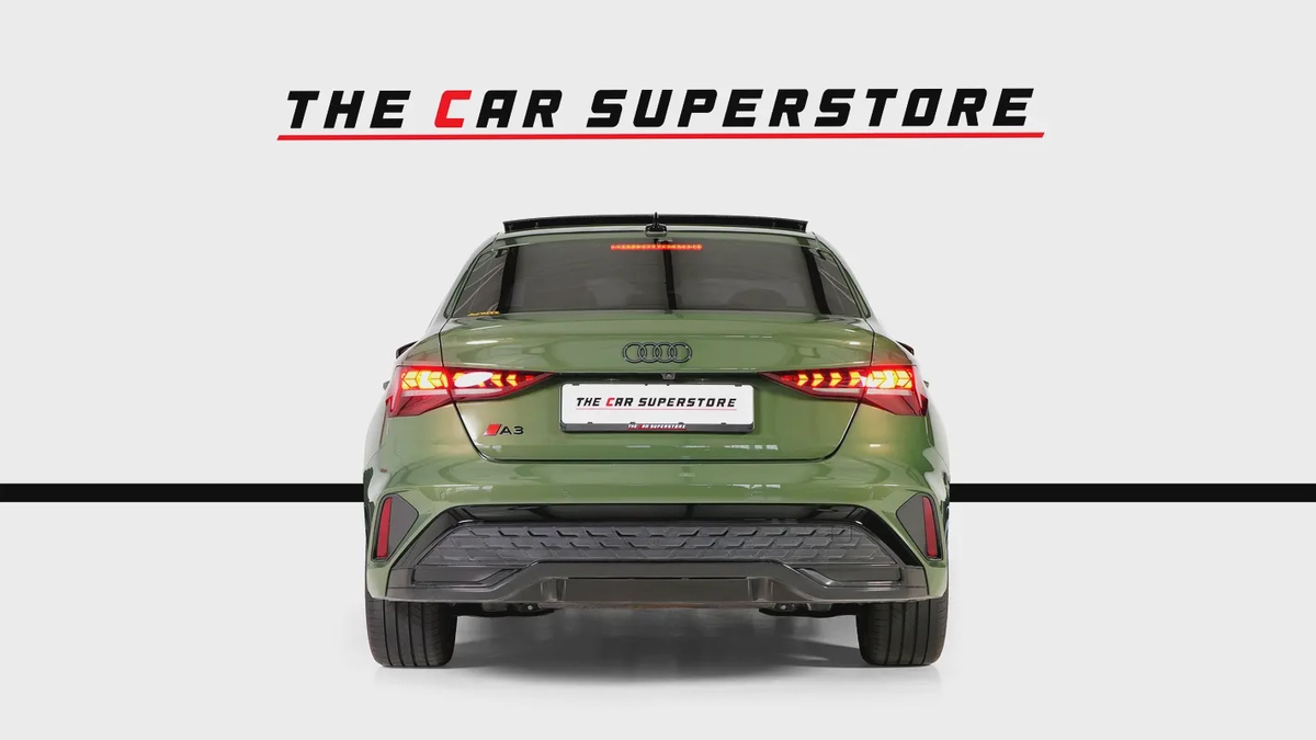 Audi A3-S line-GCC-District Green--Audi warranty and service valid till 2030-6-6